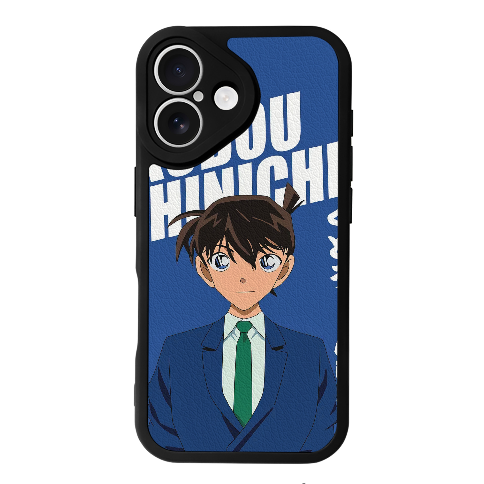 （画像用） 名探偵コナン Detective Conan 【iPhone 16シリーズ対応】シリコンスマホケース（レザー調） 材質：シリコン